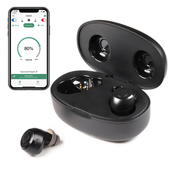 Rechargeable Bluetooth Hearing Aids Customizable with APP | Upgraded Version | BT-Omni 2