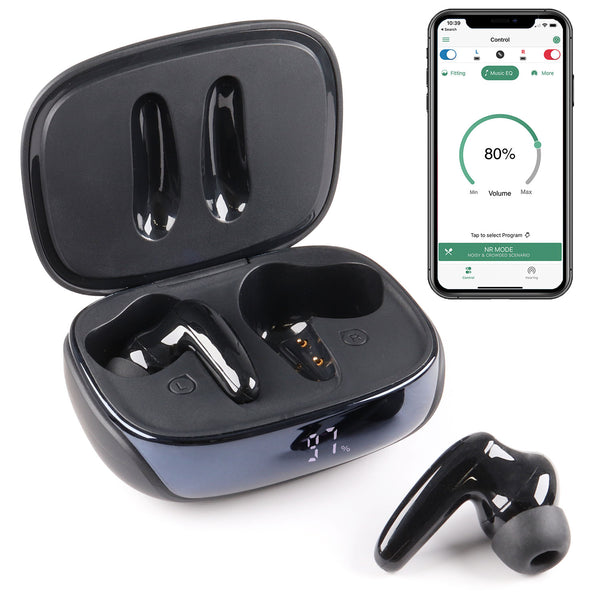 Rechargeable Bluetooth Hearing Aids Customizable with APP | In the Ear | BT-Omni Pair